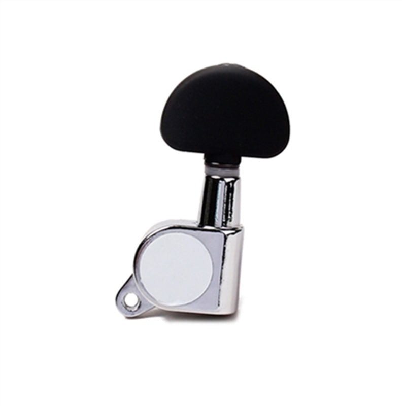 Black/Chrome Half Moon Tuner | Left