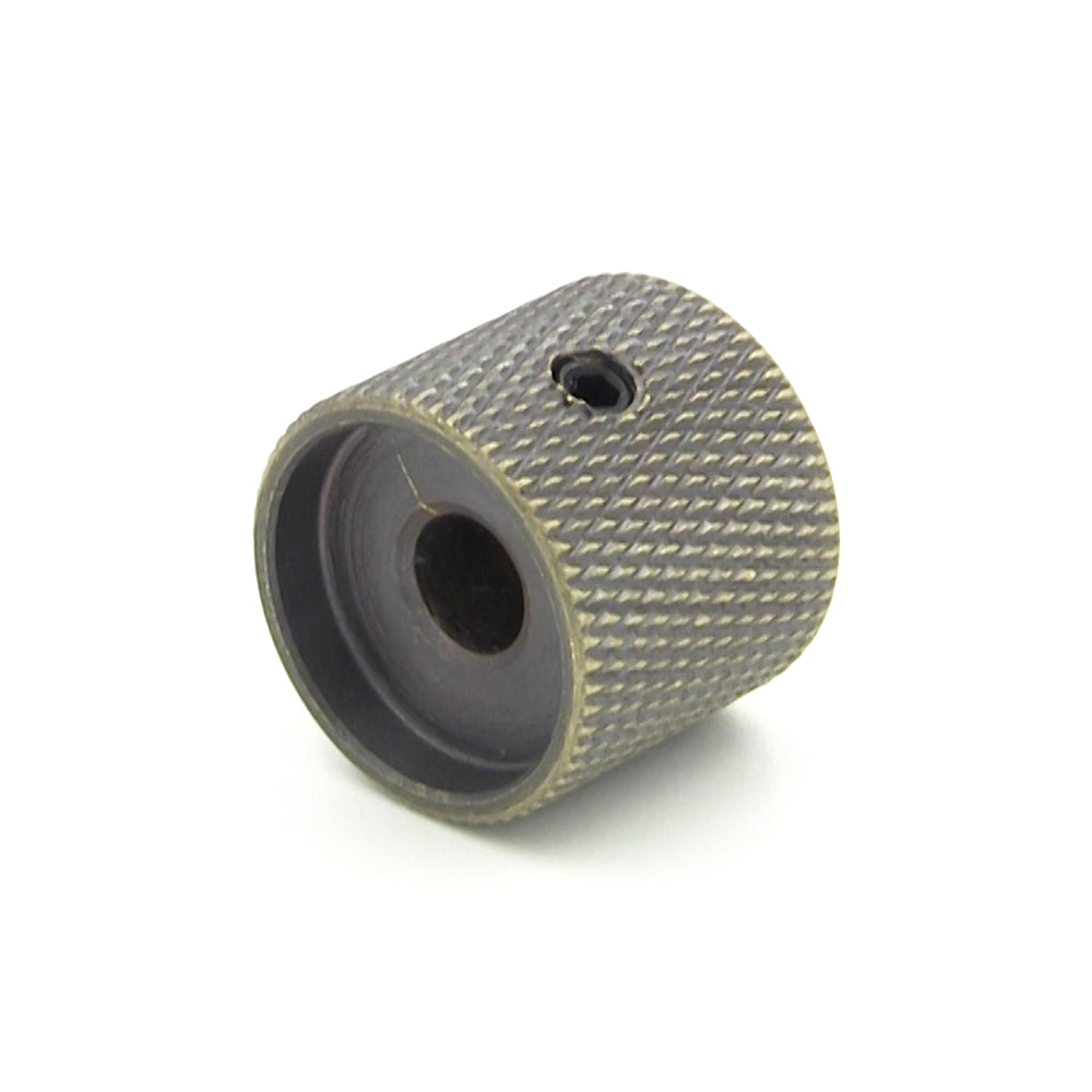 Antique Brass Finish Domed Top Knurl Knob