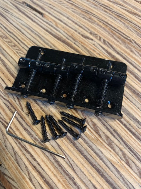 Four String Bass Bridge | Chrome or Black