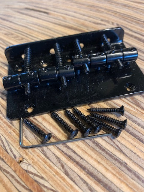 Four String Bass Bridge | Chrome or Black