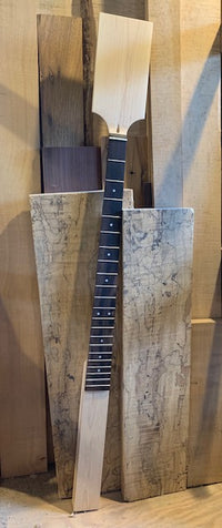 Thumbnail for 4 String Maple and Rosewood Bass Neck | 34 inch Scale