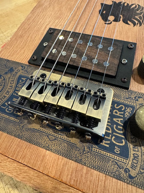 Six String Bridge | Antique Brass