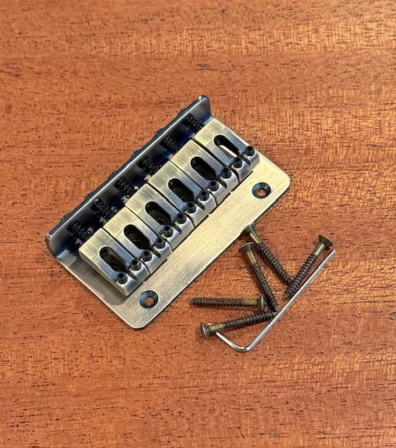 Six String Bridge | Antique Brass