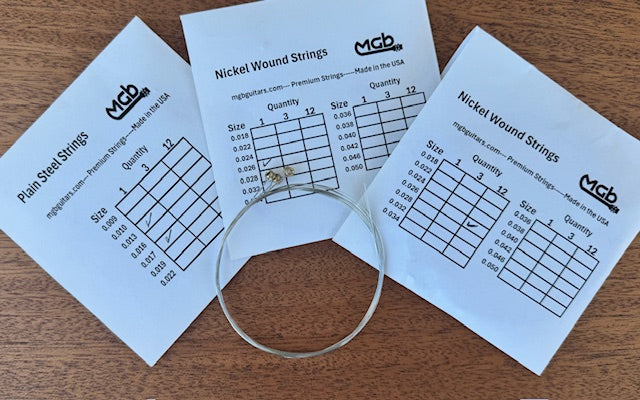 Plain Steel Strings .009  to .022