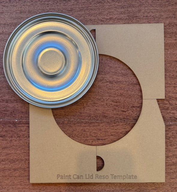 MGB Resonator Template For Paint Can Lids