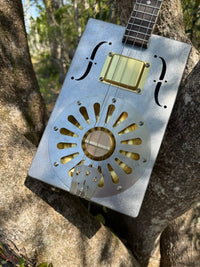 Thumbnail for Brass/Gold Metal Resonator Kit 3 or 4 string