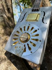 Thumbnail for Brass/Gold Metal Resonator Kit 3 or 4 string