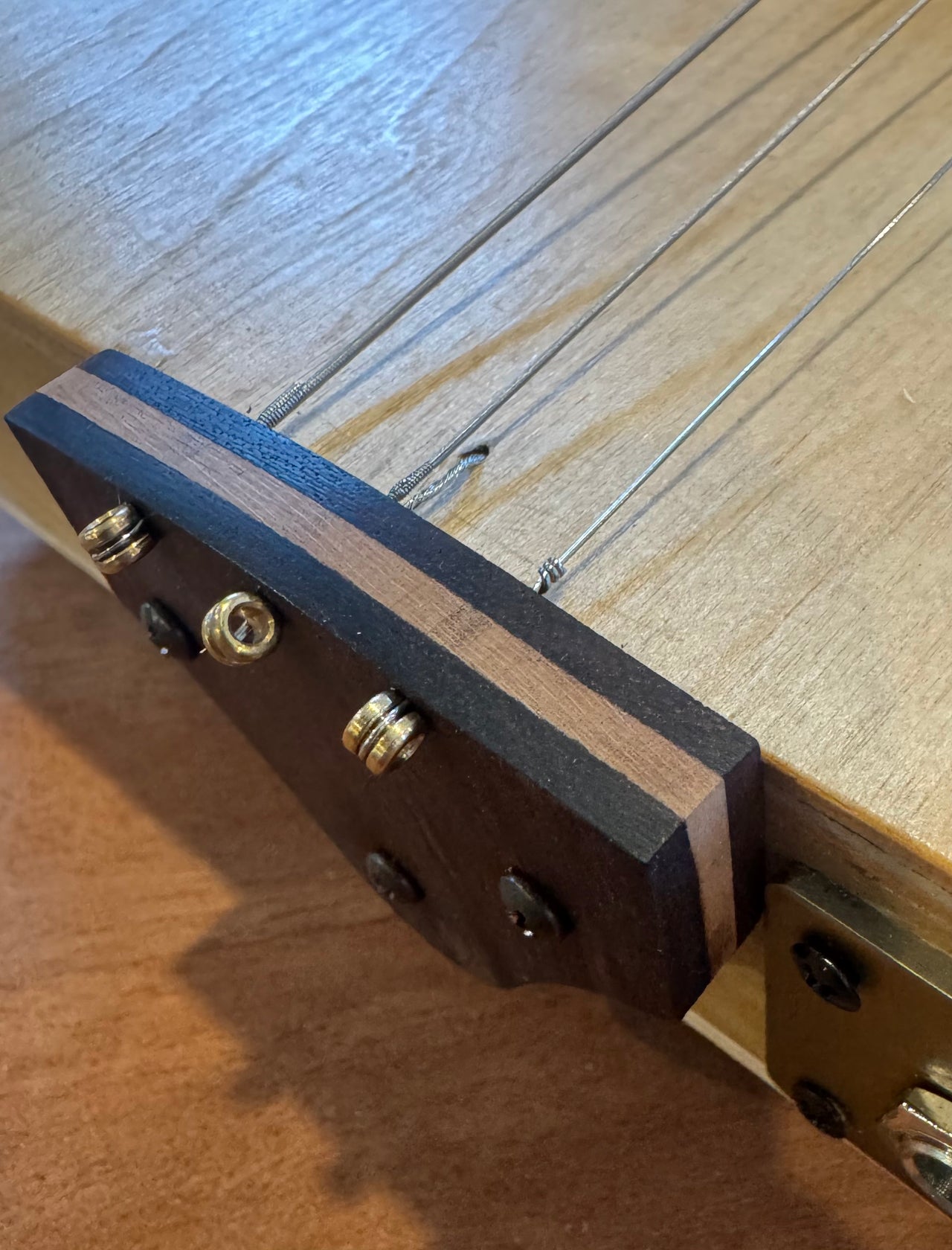 Rosewood/Maple Laminated Tailpiece- 3 or 4 String