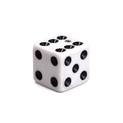 White Dice Knobs 3 Pack