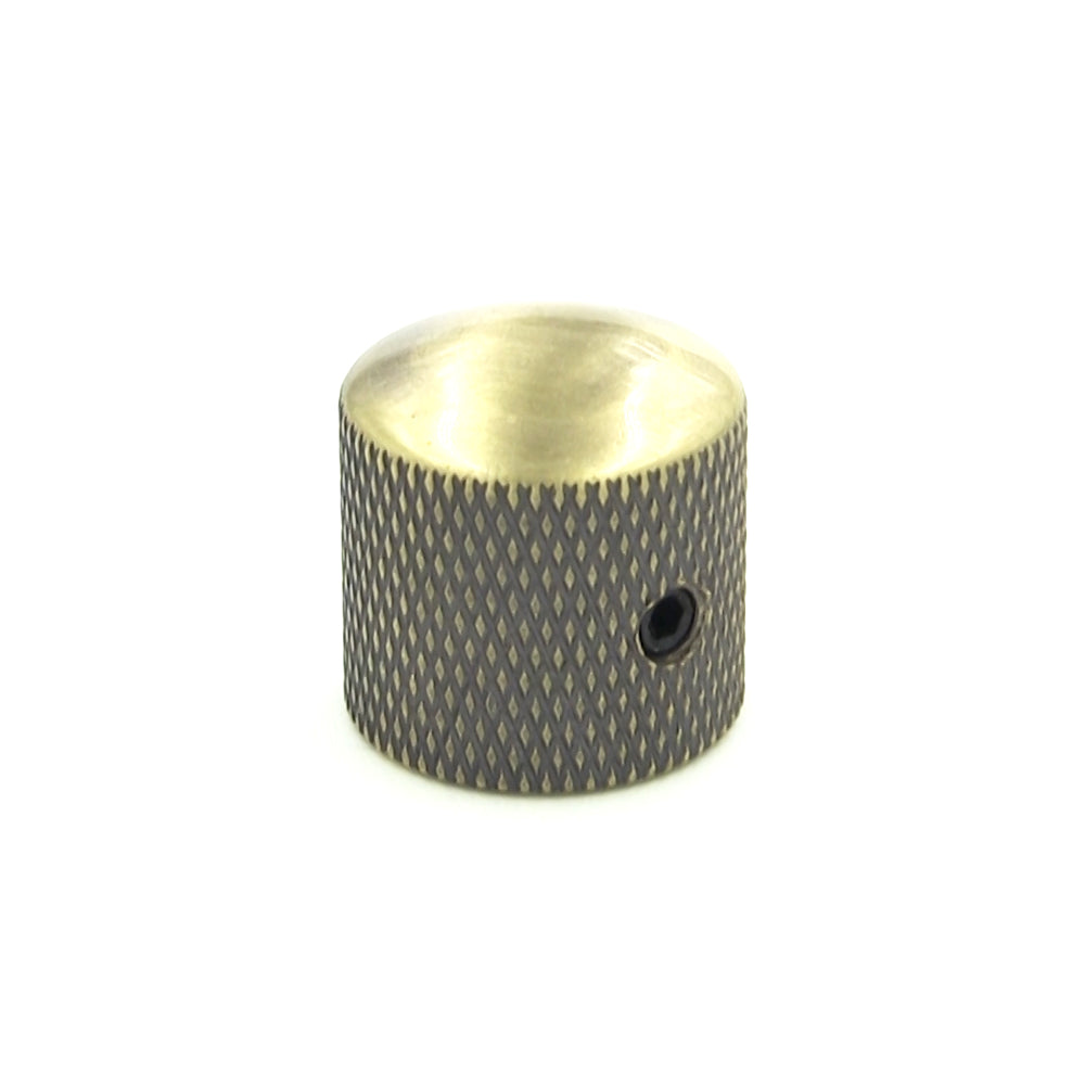 Antique Brass Finish Domed Top Knurl Knob