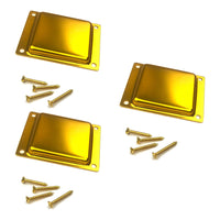 Thumbnail for MGB Mini Box Bucker Cover Aluminum Stamped Plated Gold | 3/4 String | 3-Pack Bundle