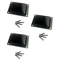 Thumbnail for MGB Mini Box Bucker Cover Aluminum Stamped Plated Black | 3/4 String | 3-Pack Bundle