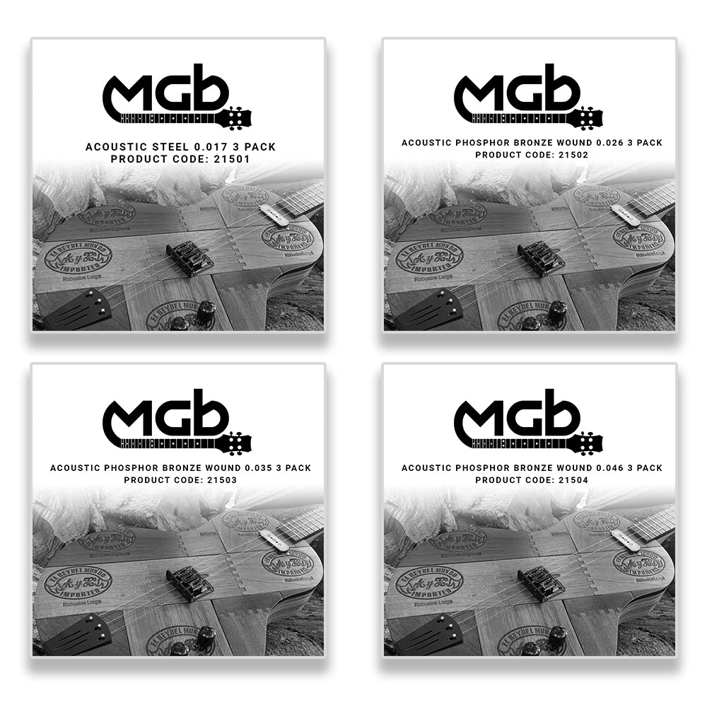 MGB 4 String Acoustic Medium Kit | 3 Pack