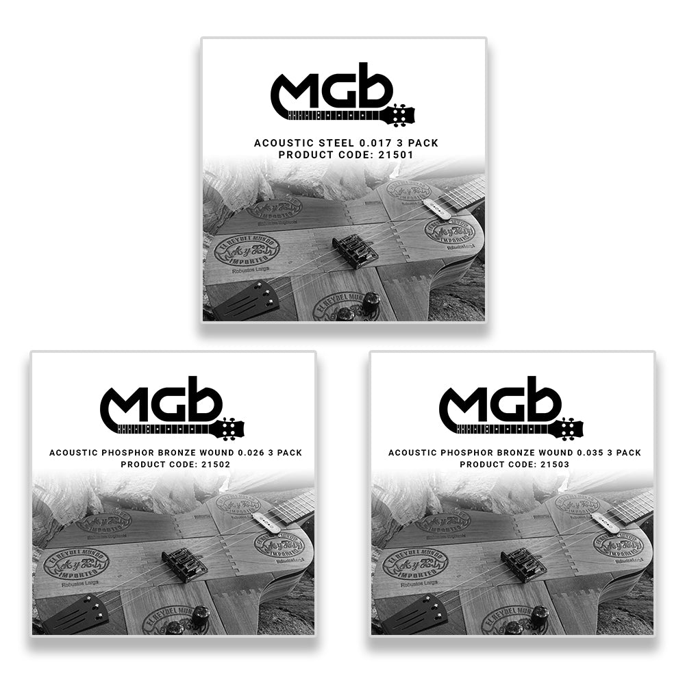 MGB 3 String Acoustic Medium Kit | 3 Pack