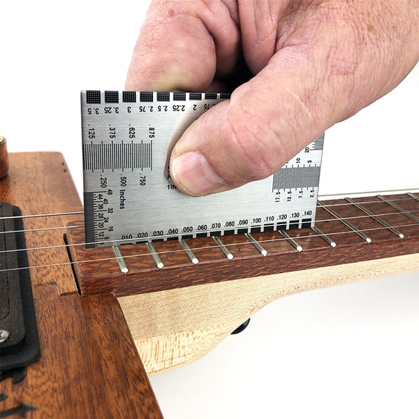 Great Neck Ruler Notched Straight Edge For Guitar Guitar Gauge Neck Ruler, Measuring ...