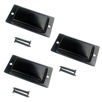 Thumbnail for MGB Micro Pup Cover Aluminum Stamped Plated Black | 3/4 String | 3-Pack Bundle