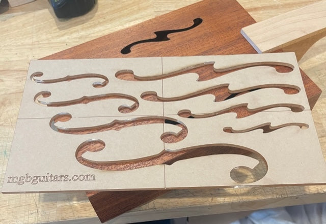 F Hole Template MGB F Hole Template MGB