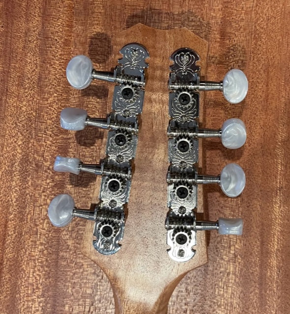 Four on plate engraved Mandolin Style Tuners