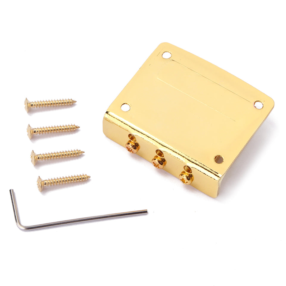 ⛳️BRIDGE STONE ⛳️3W 15° 3-String Bridge | Gold | Cigar Guitar Parts | MGB Guitars & Parts